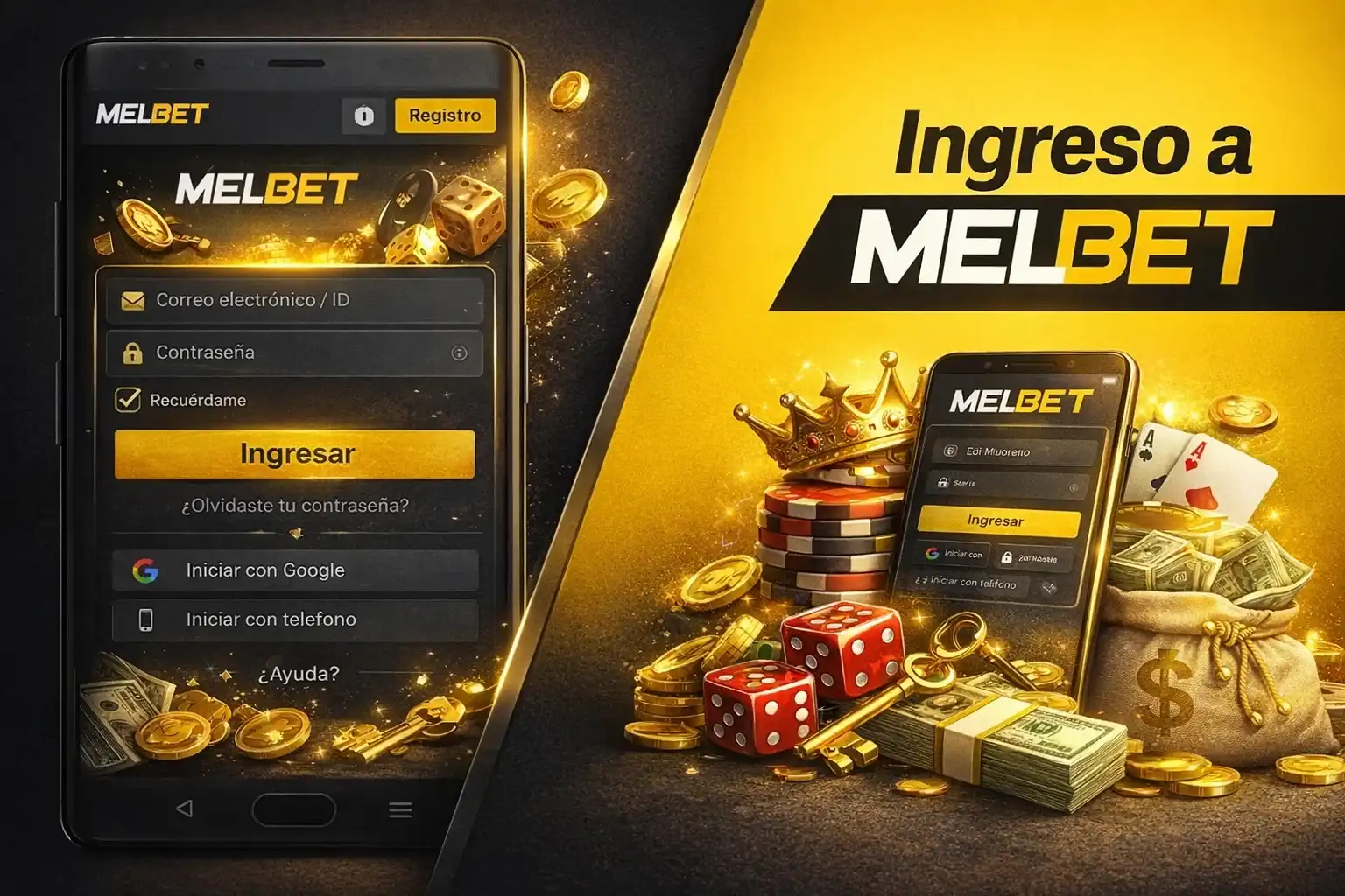 Ingreso a la cuenta y protección del perfil