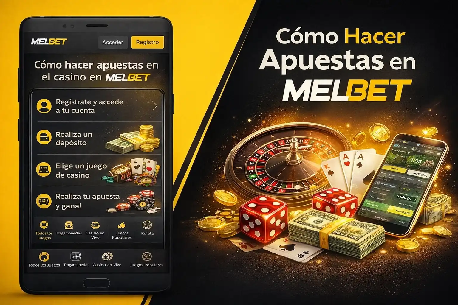 Secuencia para realizar una apuesta inicial