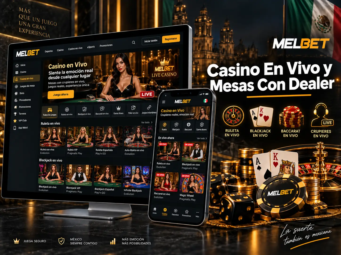 Casino En Vivo y Mesas Con Dealer